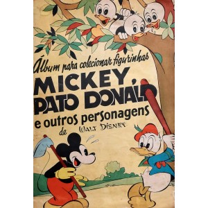 Álbum para Colecionar Figurinhas, Mickey, Pato Donald e Outros Personagens de Walt Disney [1959]